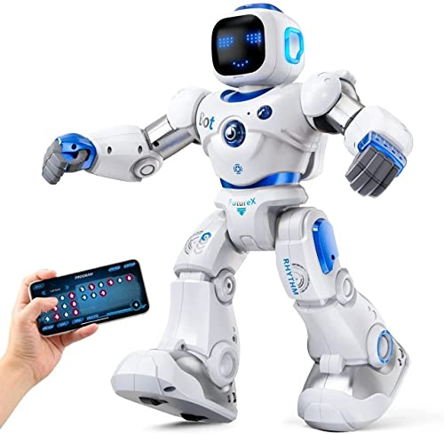 Ruko 1088 Intelligenter Roboter Kinder Spielzeug, App Steuerung, groß blau