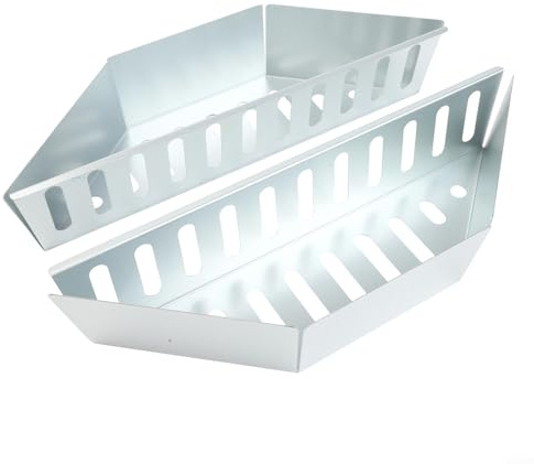 Edelstahl Holzkohlekorb BBQ Kugelgrill Halter mit indirekter Hitze Kochen Design, platzsparende Räucherbox für Holzspäne Grillen