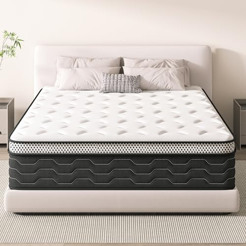 DEWINNER Matratze 120x200 cm, Höhe 27 cm, Taschenfederkern & Memory Foam Matratze, Erwachsenen Federkernmatratze, Mittelhart, 7-Zonen, Perfekte Unterstützung, Vakuumverpackt, Öko-Tex Zertifiziert