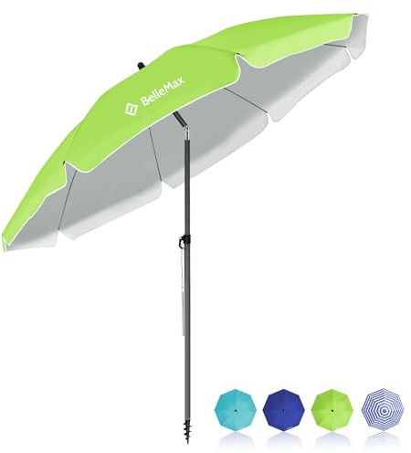 BelleMax Parasol de Plage Exterieur, Pomme Verte, 200cm