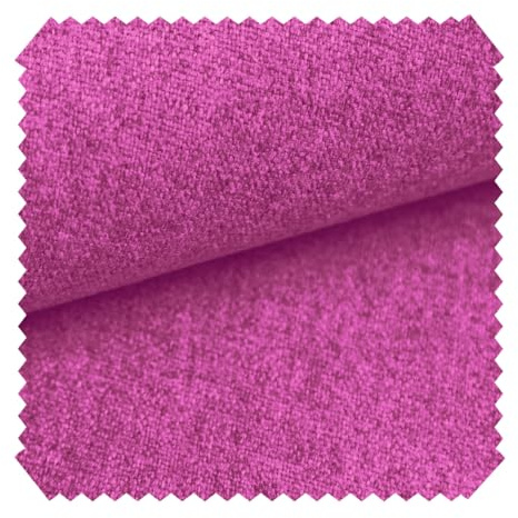 novely® MALCHIN - Flauschiger Polsterstoff im Leinenlook - Robuster Möbelstoff - Pflegeleichte Meterware 1lfm | Farbe: 12 Pink