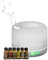 LED Light Aroma Diffuser with 6 Scented Oils | Colour Changing Light Up Bluetooth Speaker System | Colourful Visual Effects & Music Playback