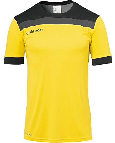 uhlsport Kinder Offense 23 Trikot, limonengelb/Schwarz/anthr, 128