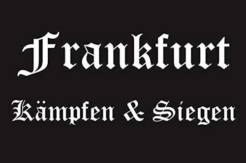U24 Aufkleber Frankfurt Kämpfen & Siegen Flagge Fahne 8 x 5 cm Autoaufkleber Sticker