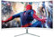 GAOLIGUO 24-Inch Curved Monitor, LED Monitor, 75Hz Full HD (1920 x 1080) IPS Computer Monitor MVA, Frameless, HDMI & VGA Ports, 3ms,White