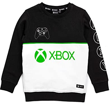 Xbox Sweatshirt Jungen Kids Game Console Black Pullover Hoodie Merchandise