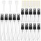 MELLIEX 15 Piezas Atomizador Vidrio Mini, Pulverizador Perfume Recargable Dispensador Portatil Perfume Bote de Spray Viaje Cristal, 3ml/5ml/10ml, Negro