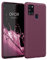 kwmobile Hülle kompatibel mit Samsung Galaxy A21s Hülle - weiches TPU Silikon Case - Cover geeignet für kabelloses Laden - Bordeaux Violett