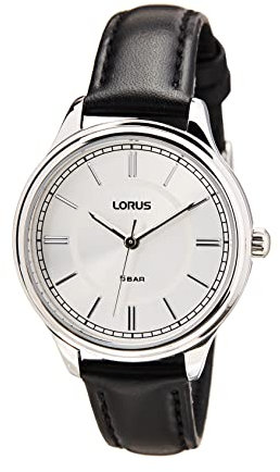 Lorus Damen-Uhr Quarz Edelstahl mit Lederband RG211VX9