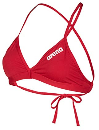 ARENA Performance Team Solid Sportliches Bikinitop für Damen, Badeanzug aus Schnelltrocknendem Maxfit Eco Gewebe, Chlorbeständiger Stoff, UV-Schutz, Vorderstoff Gefüttert