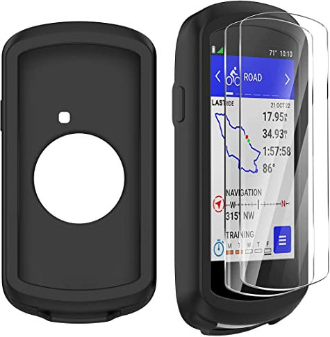 Moorovgi Fund +2 Piezas Protector de Pantalla para Garmin Edge 1040,Película Protectora Protector de Pantalla Accesorio de Ordenador de Bicicleta GPS para Garmin Edge 1040 (Black)
