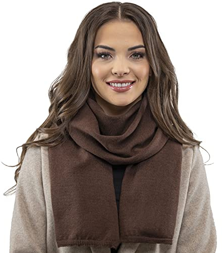 VIVISENCE Damen Winter Schal Aus Modischer Gemütlich Wärmendem Garn Mit Dekorativer Bindung Für Kalte Wintertage Frauen Elegante Und Sportliche Outfits Winter Herbst Modell 7102