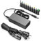HKY Cargador Universal 24V 2,7A Fuente de Alimentación Transformador 24V 2,5A 2A 1,7A Adaptador con 11 Tips para 5050 2835 Tiras LED, USB-Hub, Router, Speedport, LCD Monitor, HP ScanJet G4050 L1957AR