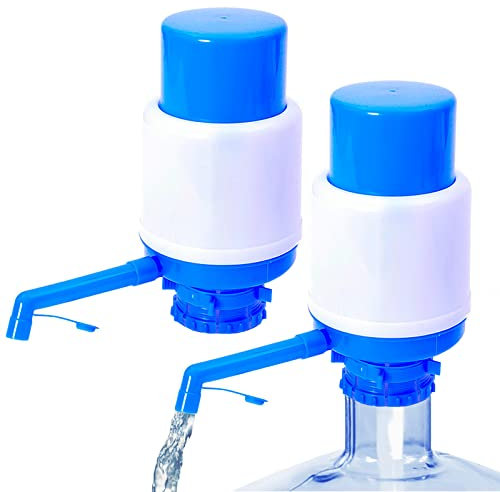 Yiter Water Jug Pump, Manual Hand Water Pump Fits Most 2-6 Gallon Water Coolers, Water Bottle Pump, Water Jug Dispenser, Water Dispenser Pump, 5 Gallon Water Pump for Household (2PCS Dispenser Pump)