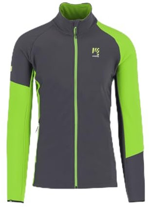 KARPOS 2531062-314 ALAGNA R F.-Z Fleece Maglia Lunga Uomo Dark Grey Apple Green Taglia L