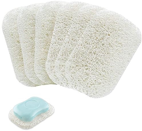 6 Piezas Almohadilla para Plato de jabón Antideslizante, PVC jabón Antideslizante, Levantador de Jabón, Creativa de PVC Jabonera de Secado, Almohadillas para Jaboneras para Baño, Cocina, Aseo