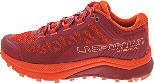 La Sportiva Karacal Woman Cherry Tomato/Velvet Chaussures de Trail Running Femme 36 EU, Cherry Tomato Velvet, 36 EU
