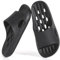 Duschschuhe für Herren, Hausschuhe für Damen, Dusch-Sandalen, Fitnessstudio, rutschfest, Bad-Flip-Flops, Badeschuhe, Badelatschen für Badezimmer, Pool .., A-Schwarz, 6-7 Women/5-6 Men