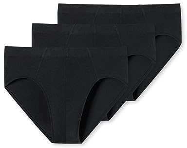 Schiesser Herren 3 PACK Unterwäsche Slips mit weichem Bund Bio Baumwolle Multipack - 95/5 Organic