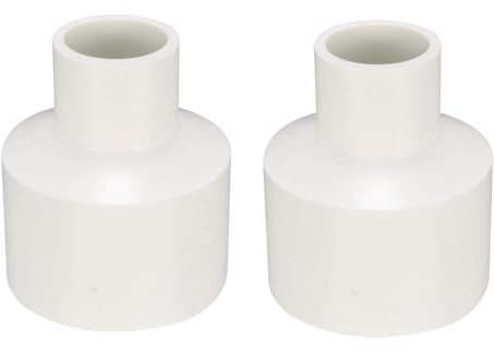 TA-VIGOR Hub Lot de 2 raccords réducteurs en PVC 40 mm x 20 mm Blanc