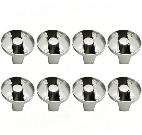 Topyond Drehknopf Herd 6 mm,Drehknopf Herd,Universal-Ersatz Für Herdknöpfe,8 Stück Pack Schaltknöpfe,Metall-Drehschalter Für Den Gasherd, Ersatz Für Ofenknöpfe,Herd,Kochfeld,Knöpfe Für Herdknöpfe