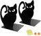 DIFIT 2 unités Serre-Livres Chaton，Serre-Livres en Acier Inoxydable，Les Serre-Livres pouvant être utilisés comme Cadeaux conviennent aux écoles, bibliothèques, Bureaux, Cuisines, etc.