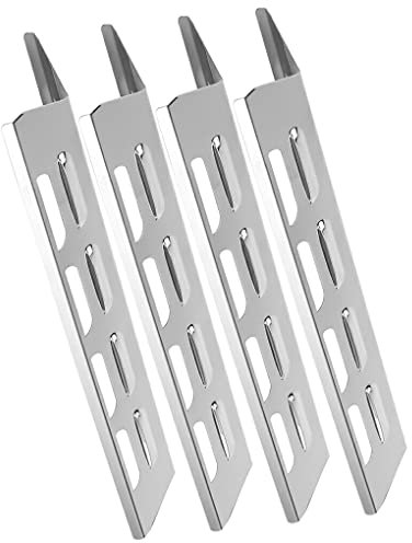yuwqqoajv 4X Parrilla de Barbacoa de Acero Inoxidable Horno calienta Placa Tubo de Repuesto Cubierta de Quemador Antiadherente Resistente al Desgaste Ahorro de Mano de Obra
