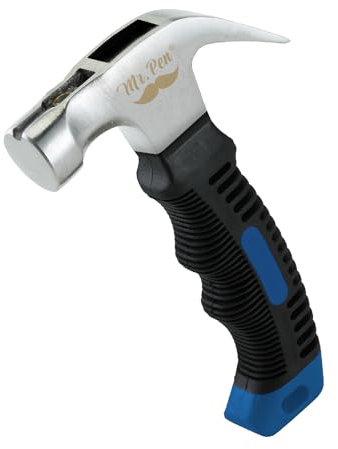 Mr. Pen- 8oz Blue Camping Hammer - Claw, Stubby, Tack, Magnetic, Small Women's Nail Hammer