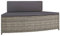 Kavolet 2 STK. Whirlpool-Bänke mit Auflagen, Whirlpool-Umrandung, Whirlpool Einfassung, Whirlpool Verkleidung, Whirlpool Regal Whirlpool Stufe, Grau Poly-Rattan