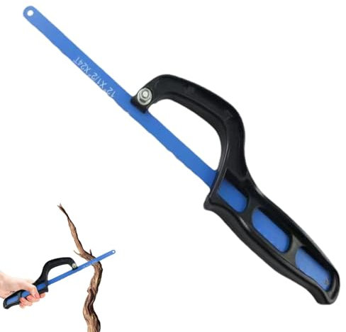 Seghetto manuale, seghetto compatto, sega per legno, utensile da taglio, strumenti per la lavorazione del legno per alberi, legni, rami, uso perfetto per casa, lavoro all'aperto