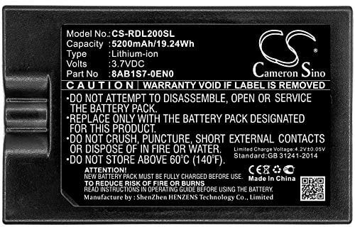 5200mAh 19.24Wh Battery Replacement for Ring 8VR1S7, Peephole Cam, Solar Floodlight, Spotlight Cam, Spotlight Cam Solar, Stick Up Cam, Stick Up Cam Solar, Video Doorbell 2, Video Doorbell 3