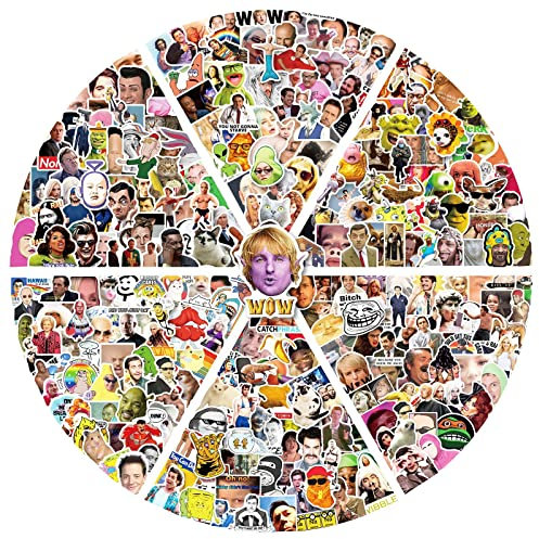 Meme Aufkleber für Laptop(300PCS),Geschenk für Kinder Jugendliche Erwachsene Jungen,Meme Wasserdicht Vinyl Aufkleber Stickers für Scrapbook,Skateboard,Auto,Gepäck