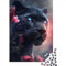 The Pink Black Panther Puzzle 1000 Teile für Teenager Geschenke Holzpuzzles für Erwachsene Nachhaltiges Puzzle für Erwachsene | Spiele 1000 Teile (75x50cm)