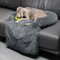 Mora Pets Hundebett Plüsch Sofaschutz Hund Hundedecke Sofa Couch Sofaschoner für Hunde wasserdicht & antirutsch Hundekissen für kleine Hunde, L 61 x B 87 x H10 cm (4-in-1)