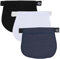 3 PCS Extenseurs de Taille Ajustables pour Femmes Enceintes, Extension de Ceinture de Grossesse Élastique, Ceinture d'Extension Élastique pour Pantalons - Confort (Bleu Foncé, Noir, Blanc)