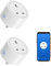 XENON Zigbee Smart Plug, Zigbee Outlet, Smart Outlet, Timer Plug, Alexa Plug, Compatible with Philips Hue, Tuya Hue, Alexa and Google, Need to be used with Zigbee Hub, 13 A, 2 Pack