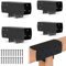 4 Pcs Pergola Kit ,3-Way T-Shape Pergola Bracket Kit for 4x4(Actual:3.6 x3.6 ), Woodwork Right Angle Corner DIY Brackets with Screws for gazebos, carports, Log Cabins and Other Outdoor Structures.