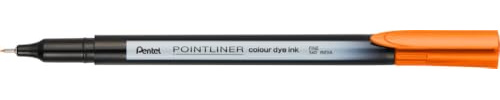 Pentel Pointliner colour S40 Fineliner - dye ink, 0.4 mm, orange (12 Stück)
