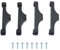 OZXNO 4 Pcs AMD CPU Cooler Fan Bracket AM5 Black CPU Fan Retainer Bracket for AM5 Motherboard