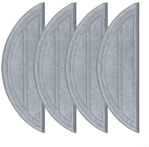 Lot de 4 serpillères en microfibre pour aspirateurs Roborock Q10 S5/Q10 S5+/Q10 VF/Q10V/Q10V+