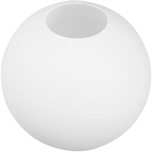 EXHUMKY Abat-Jour En Verre Dépoli 13 cm Globe Verre 13 cm De Diamètre Remplacement Rond Texturé Pour Lampe Suspendue Diffusion Douce Pour Chambre Salon Et Bureau