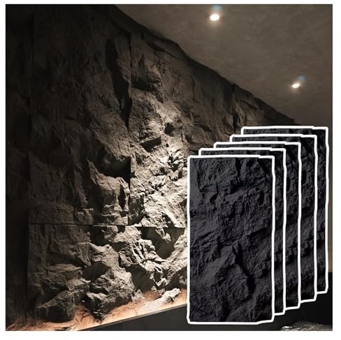 AMUFJJ 3d Wall Panels for Interior Wall Decor, Gaming/TV/Sofa Background Wall Covering Paneling Decor Cuttable, Waterproof PU Texture Wallpaper(7 pack)