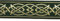 10m Keltischer Borte Webband 25mm breit Farbe: Dunkelgrün-Gold präsentiert von 1A-Kurzwaren MG05-25-dgngo (Dunkelgrün-Gold)