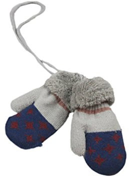 SAMGU Winter Warm Baby Handschuhe Full Fingers Jungen Mädchen Handschuhe Cotton Knitting Farbe Dunkelblau