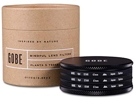Gobe 67 mm Star Filter Kit: 4 Punkte, 6 Punkte, 8 Punkte (2Peak)
