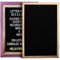 Freudenhaus Buchstabentafel Pinnwand inkl. 298 Buchstaben und Zahlen in schwarz oder rosa Filzfront (Rosa)