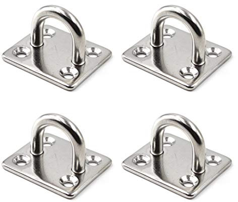 SeeRaphee Anclaje para montaje en pared de techo Ancla resistente Acero inoxidable 304 1/4 6mm (4 Pezzi)