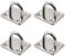 SeeRaphee Anclaje para montaje en pared de techo Ancla resistente Acero inoxidable 304 1/4 6mm (4 Pezzi)