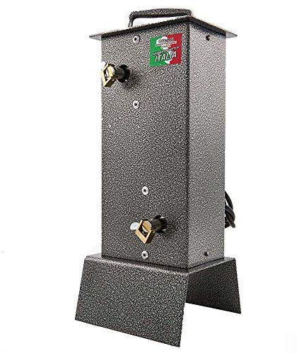 GIEMME Girarrosto da Camino o Barbecue, 10 W, Portata max 6 + 6 kg, 2 Spiedi, 4 fermacarne inox