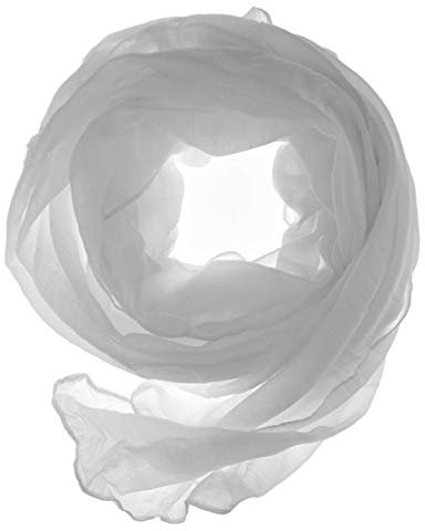 DOLCE ABBRACCIO by RiemTEX WILD CAT Damen Schal Halstuch Tuch aus kratzfreiem Mikrotouch für Frühling Sommer Ganzjährig (Weiß)